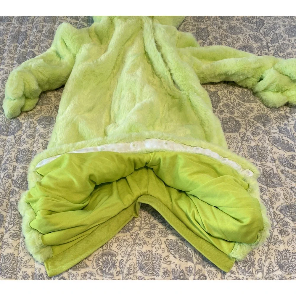 Pottery Barn Kids Green Alien Baby Halloween Costume Outfit PBK Size 6-12 Months - Picture 6 of 7